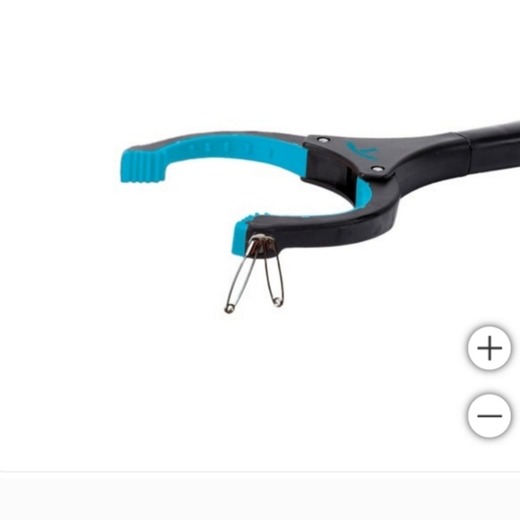 White and Blue Garden Pruning Shears with Curved Handles - Picture 3 of 13